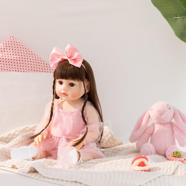 PUAMUBUA Muñecas Reborn de 22 pulgadas, muñeca realista de bebé niñ...