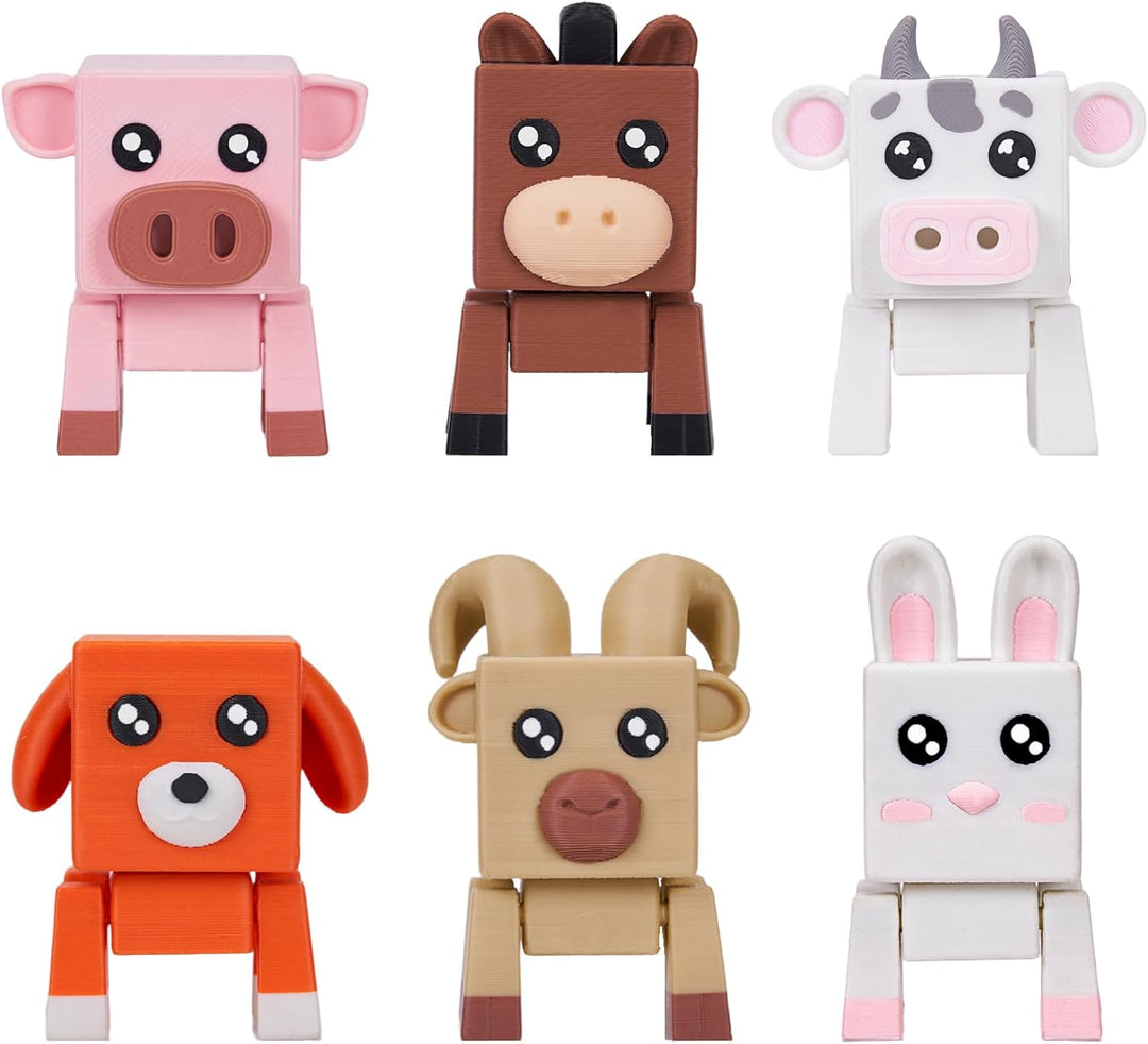 Juguetes de animales de granja Paquete de 6 unidades