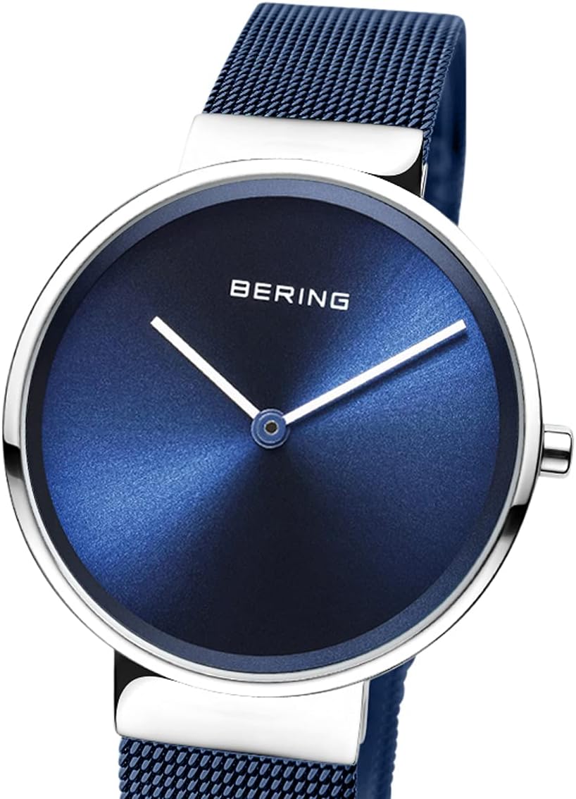 BERING Reloj analógico de cuarzo para mujer con correa de acero inoxidable y cristal de zafiro 14531-XXX