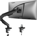 monTEK Brazo de monitor único de aluminio para pantallas de 17-32", soporta