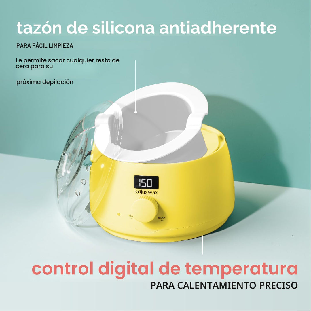 KoluaWax Kit de Cera Premium para Mujeres - Apto para Principiantes...
