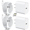 Cargador de carga rápida para iPhone 14, 13, 12, 11, cargador USB C de 20 W, bloque de carga rápida con cable USB C a Lightning de 10 pies de largo para iPhone 14/13/12/12 Pro Max/11/Xs Max/XR/X