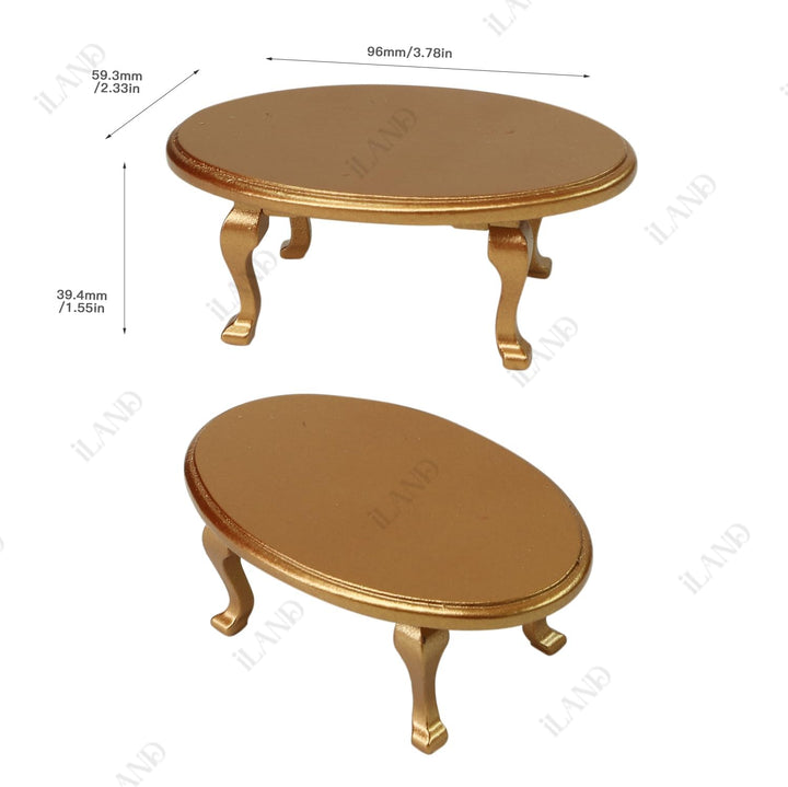 iLAND Juego de muebles de casa de muñecas victoriana, muebles y acc...