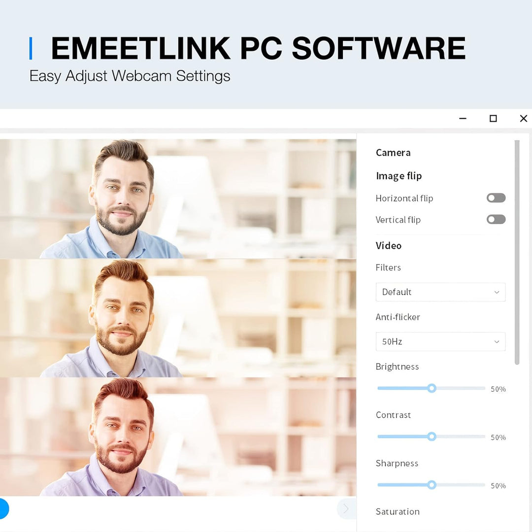 EMEET C960 - Cámara web USB 2K QHD, 2 micrófonos con reducción de r...