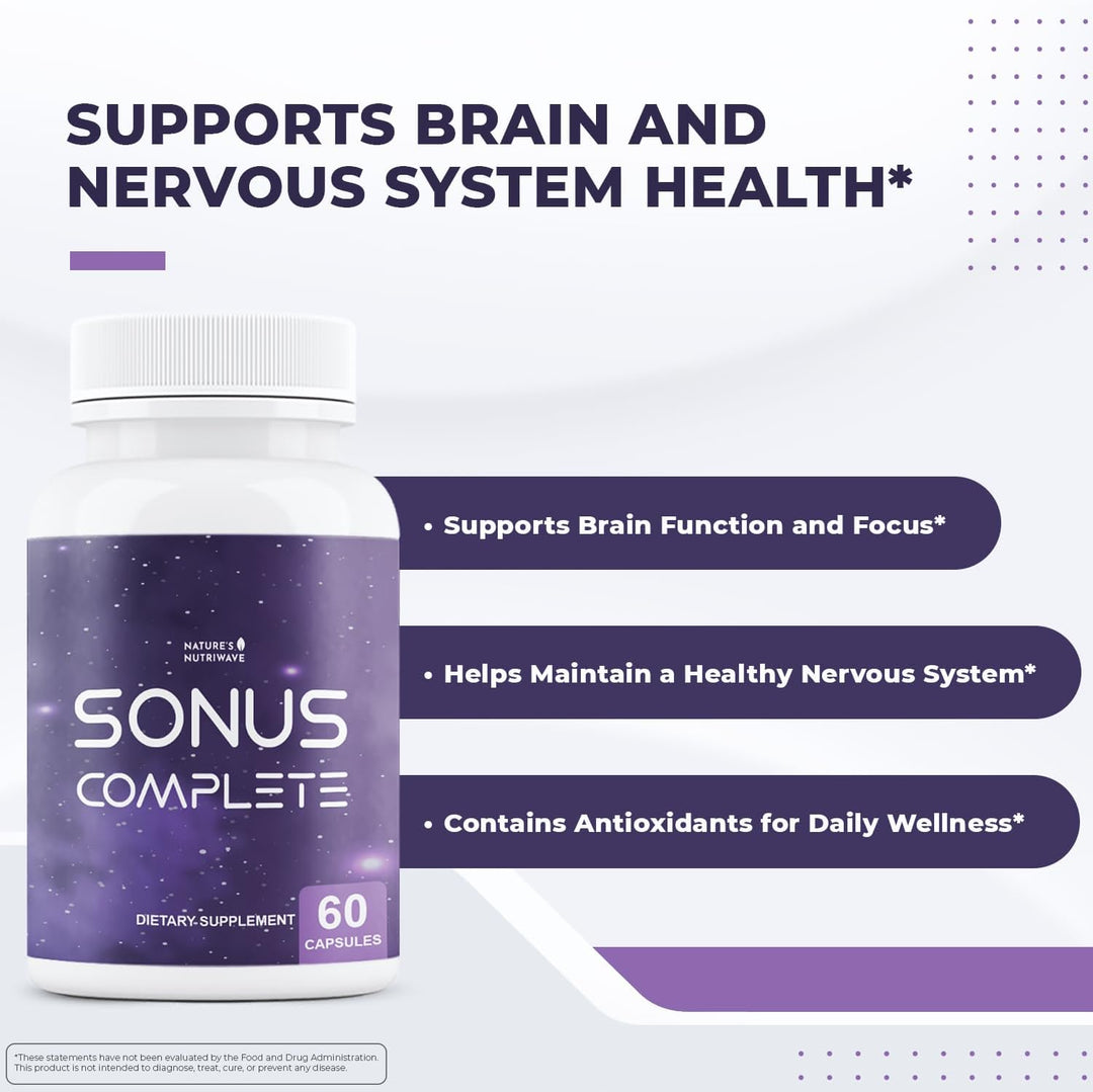 Sonus Complete - Fórmula diaria natural con vitamina C, B6, B12 y á...