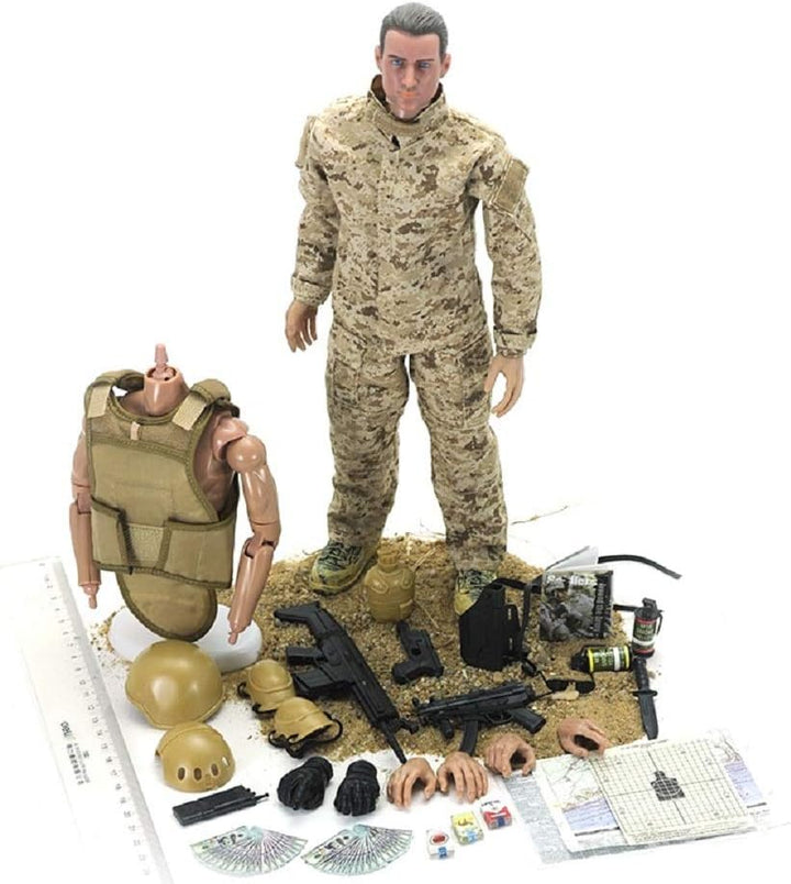 BJPEY Figuras de acción de fuerzas especiales de soldados de 12 pul...