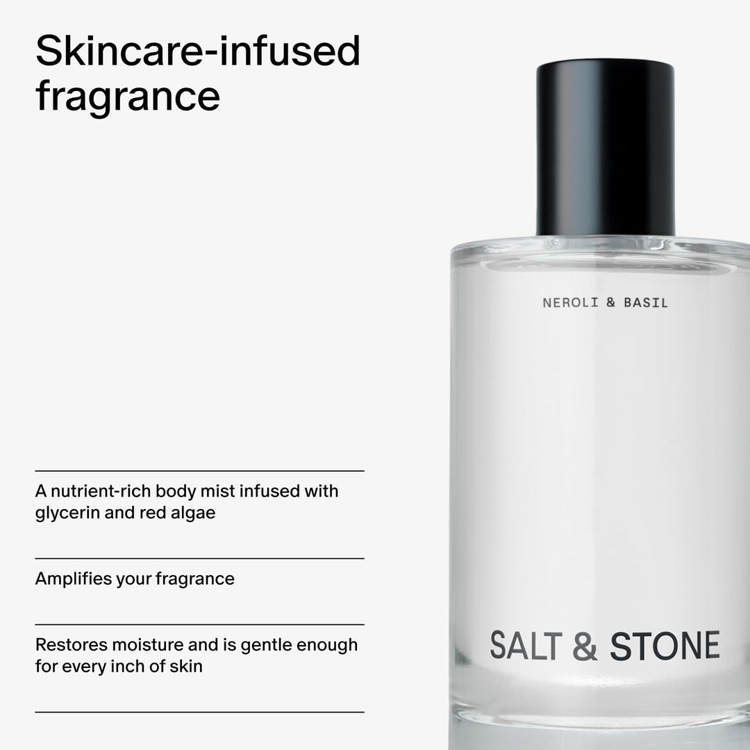 Salt &amp; Stone - Bruma corporal, aroma a neroli y albahaca, spray...