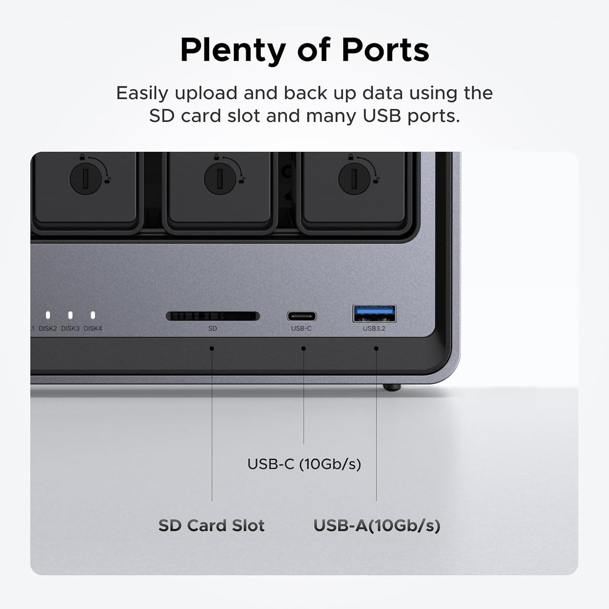 UGREEN NAS DXP4800 NAS de escritorio de 4 bahías, CPU Intel N100 de...