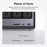 UGREEN NAS DXP4800 NAS de escritorio de 4 bahías, CPU Intel N100 de...