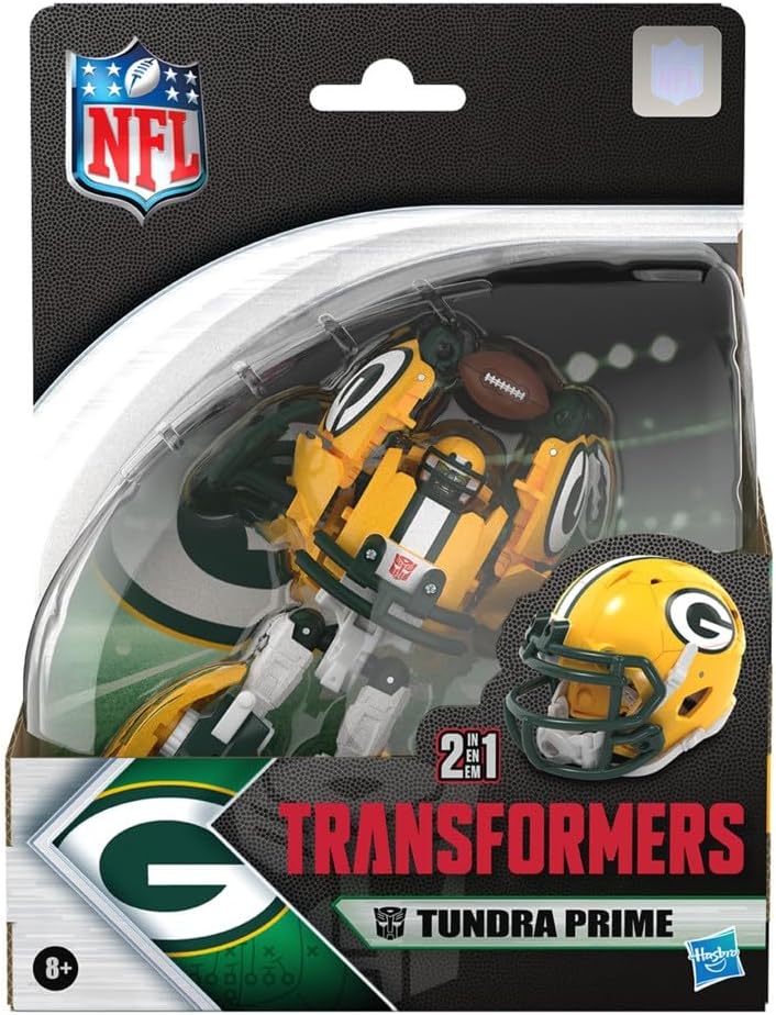 Transformers NFL Green Bay Packers Tundra Prime - Figura de acción
