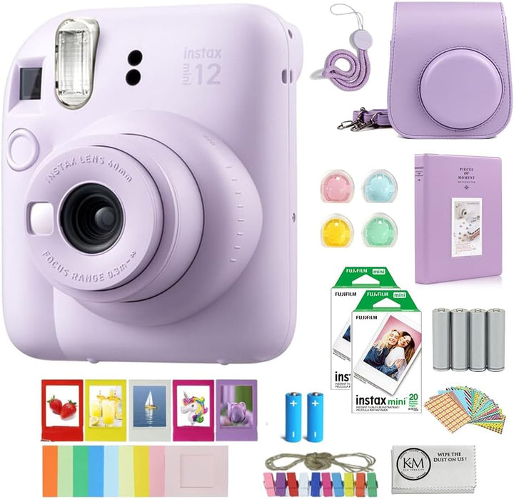 Fujifilm Instax Mini 12 - Cámara de película instantánea | Lila-mor...