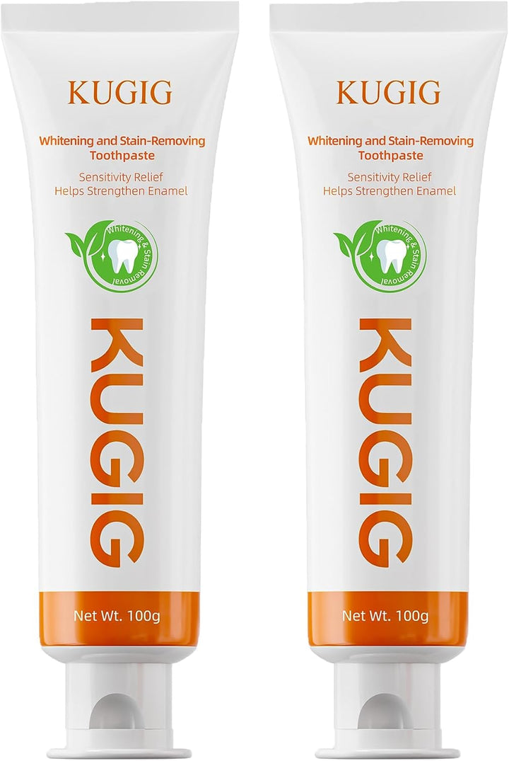 KUGIG Pasta de dientes para dientes sensibles, cuidado suave del es...