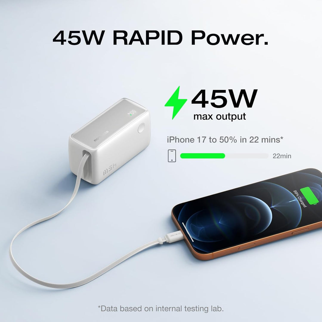 EF ECOFLOW Rapid 45W Power Bank 10000mAh Cargador portátil y 20W Ga...