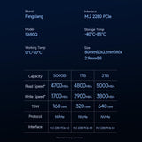 fanxiang SSD NVMe de 2 TB PCIe Gen4 M.2 SSD para PS5, hasta 5000 MB...