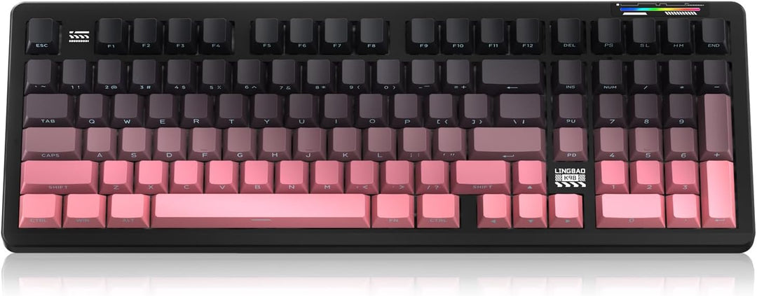 LINGBAO K98 - Teclado mecánico inalámbrico al 96%, triple modo BT5....