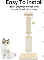 Rascador para gatos de interior, rascador de sisal para gatos de 32