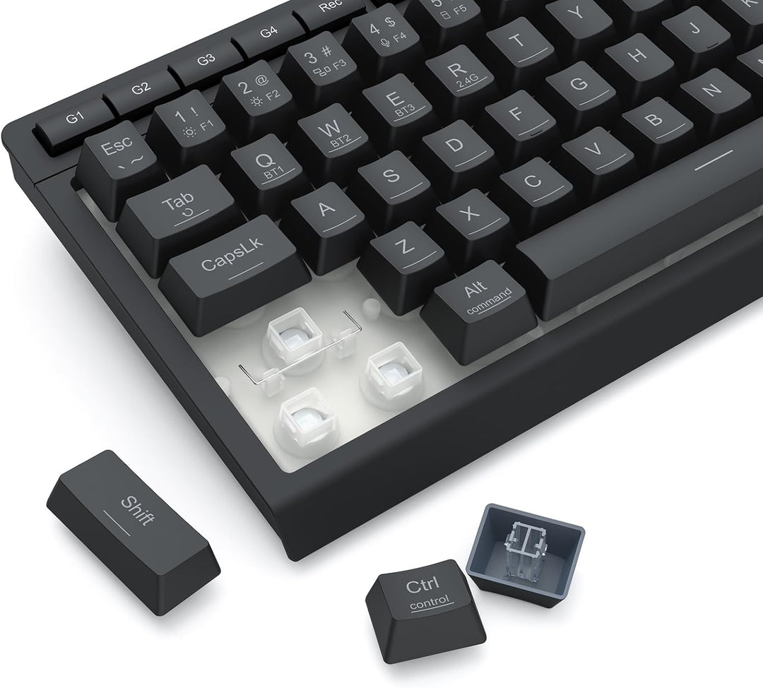 Redragon K522 PRO - Teclado inalámbrico de membrana RGB 60% para ju...