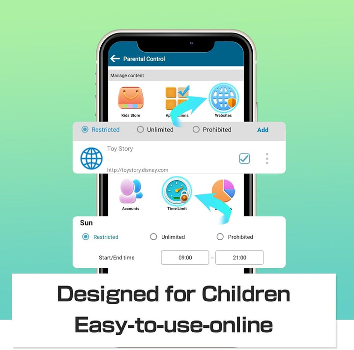 VOLENTEX Tablet de 10 Pulgadas para Niños con Estuche con Asa, Tabl...