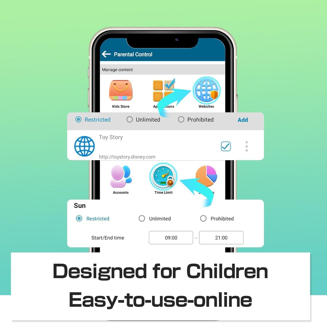 VOLENTEX Tablet de 10 Pulgadas para Niños con Estuche, Tablet Andro...