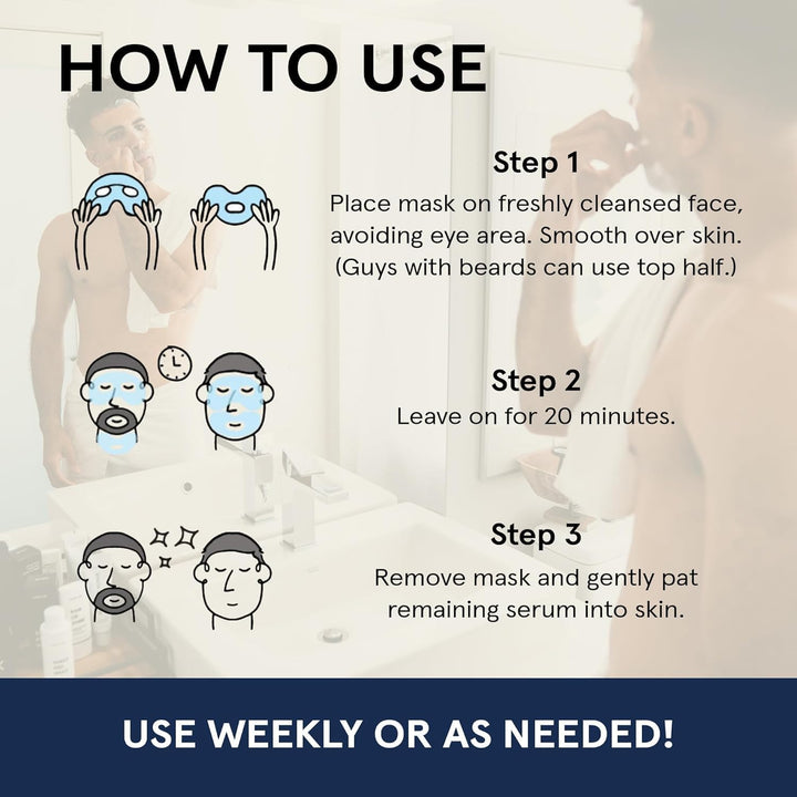 JAXON LANE BRO MASK - Máscara facial coreana prémium para hombres (...