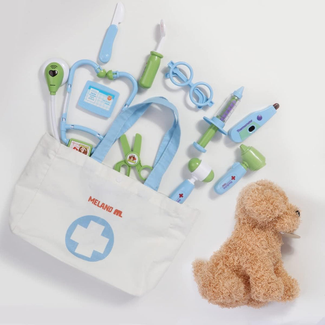Meland Kit de médico de juguete para niños, juego de simulación con...