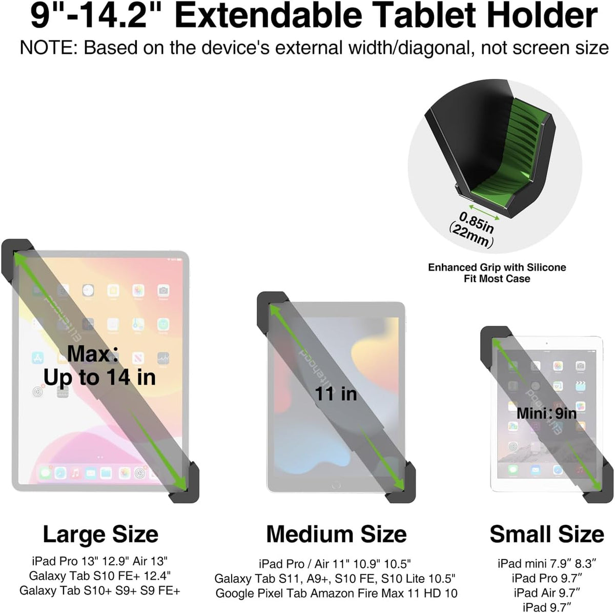 elitehood Soporte de trípode de aluminio para iPad, soporte de iPad