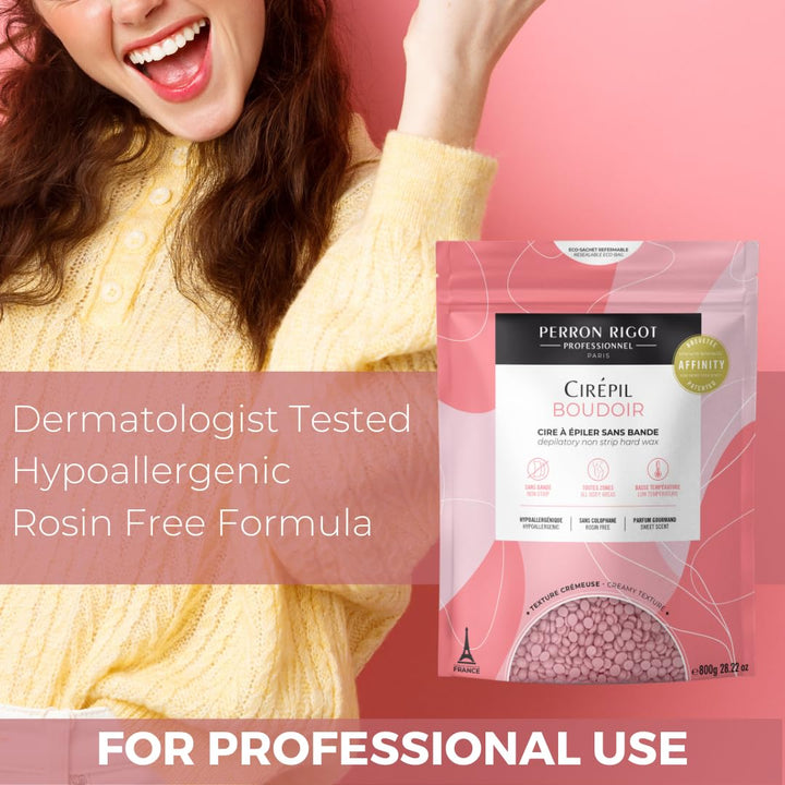 Cirepil BOUDOIR - Bolsa de perlas de cera dura sin tirantes de 28.2...