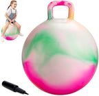 Bola de nubes saltarina, juguetes para saltar para niños, bola hinchable de 22 pulgadas con asa para niños y niñas de 10 años en adelante, juguete saltarín de nubes inflable con bomba