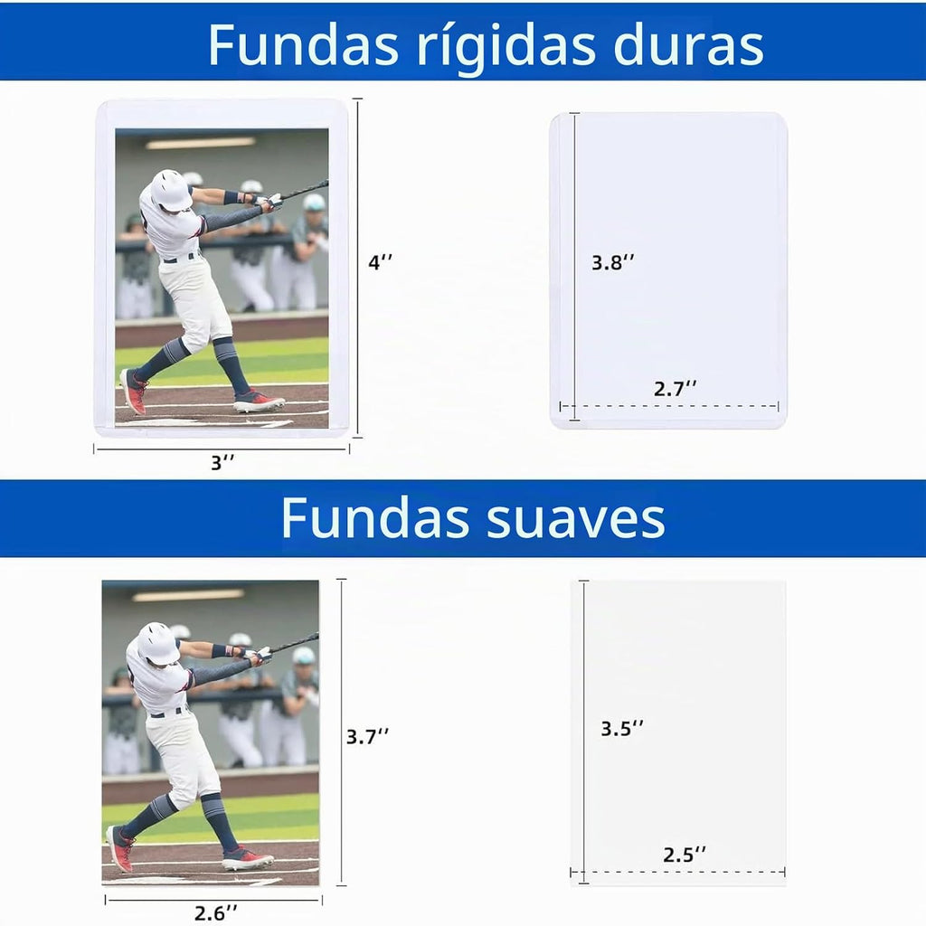600 fundas para tarjetas de plástico duro, Arjiekwei 3 x 4 pulgadas