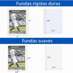 600 fundas para tarjetas de plástico duro, Arjiekwei 3 x 4 pulgadas