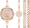 Anne Klein Reloj de pulsera para mujer y juego de pulseras