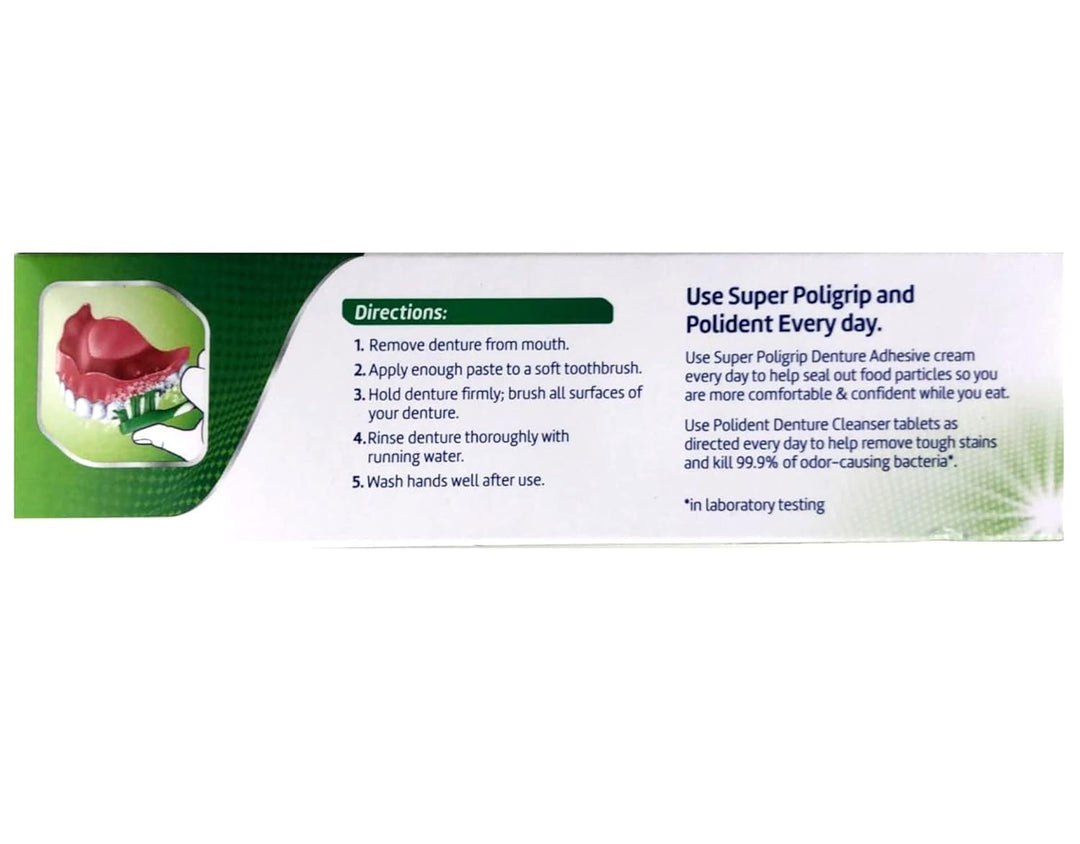 Polident GlaxoSmithKline - Crema dental, 3.9 onzas (paquete de 6)