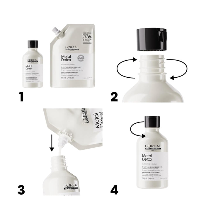L'Oréal Professionnel Paris Metal Detox Shampoo - Sulfate-Free...