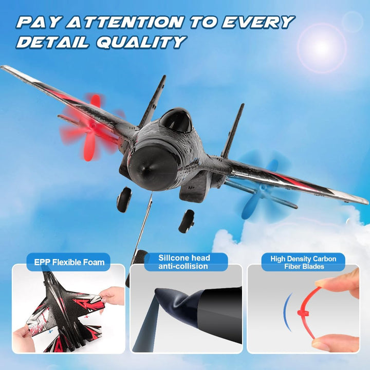 RoofWorld Nueva actualización de avión SU27 RC, juguetes de combate...
