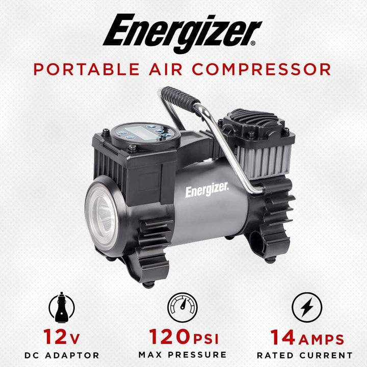 Energizer Inflador de neumáticos portátil con compresor de aire, bo...