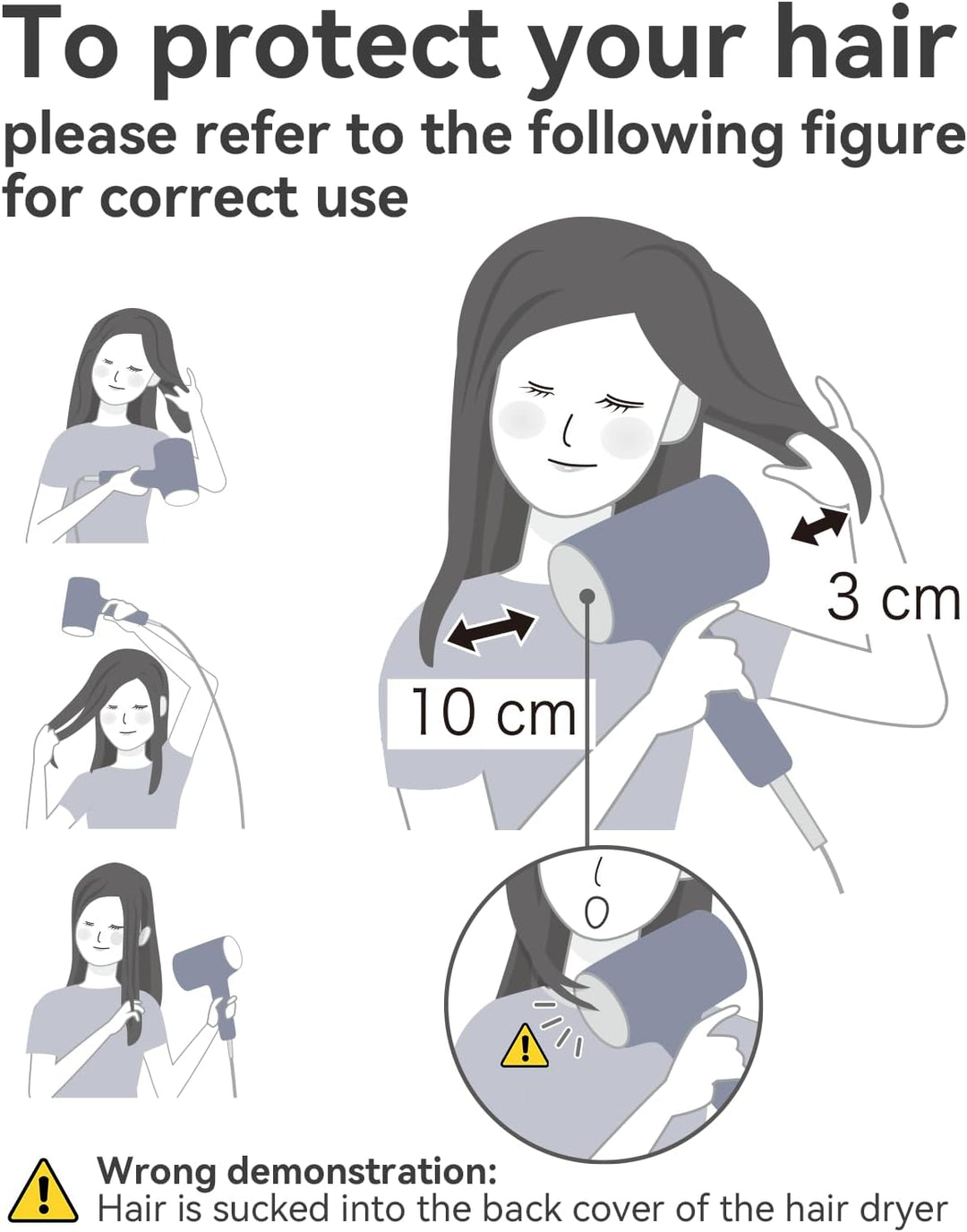 Secadores de Pelo para Mujeres, Secador de Pelo CONFU con Difusor,...