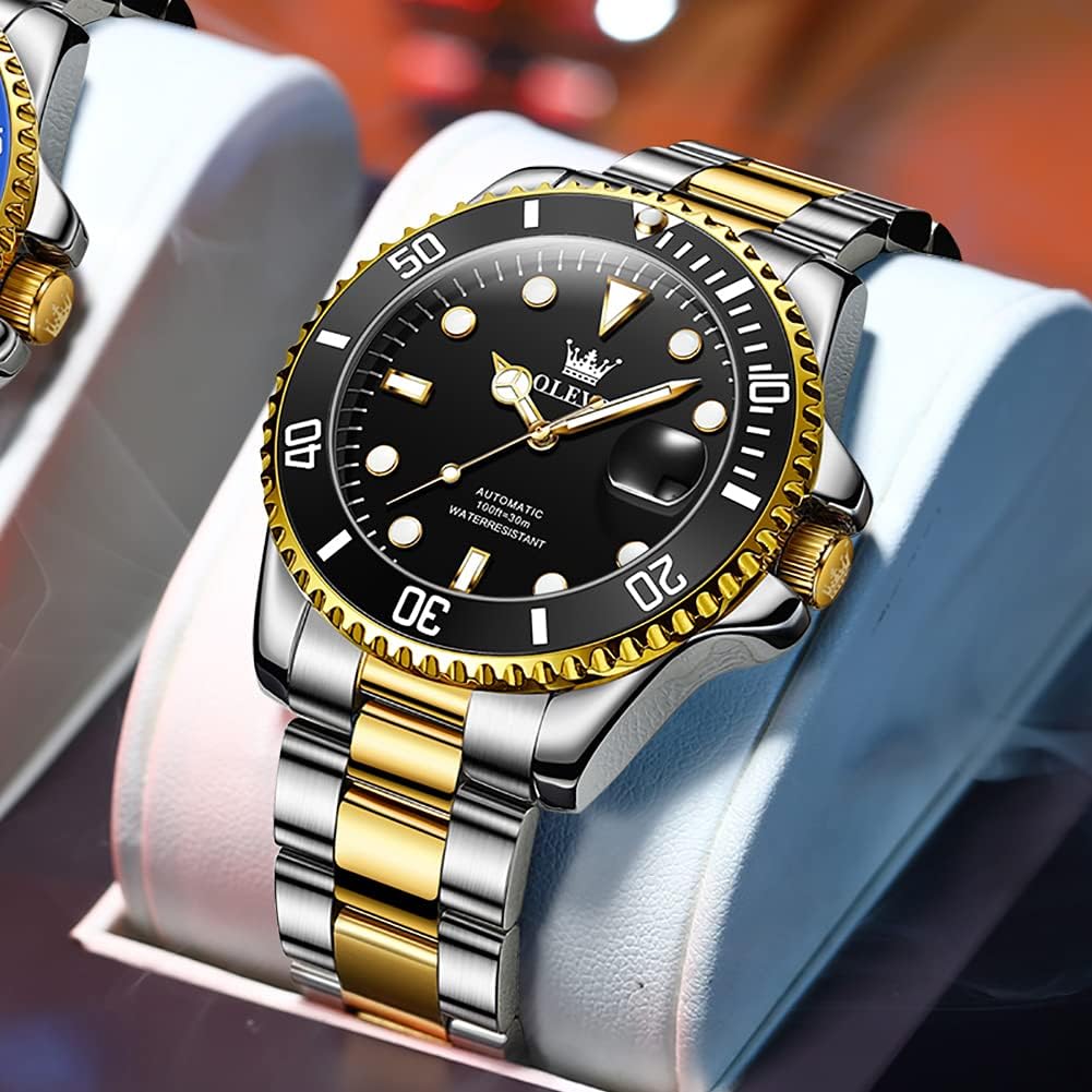 OLEVS Reloj Automático Mecánico para Hombre de Lujo, Recia Carga Automática