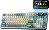 RK ROYAL KLUDGE S98 Teclado mecánico con pantalla inteligente y per...