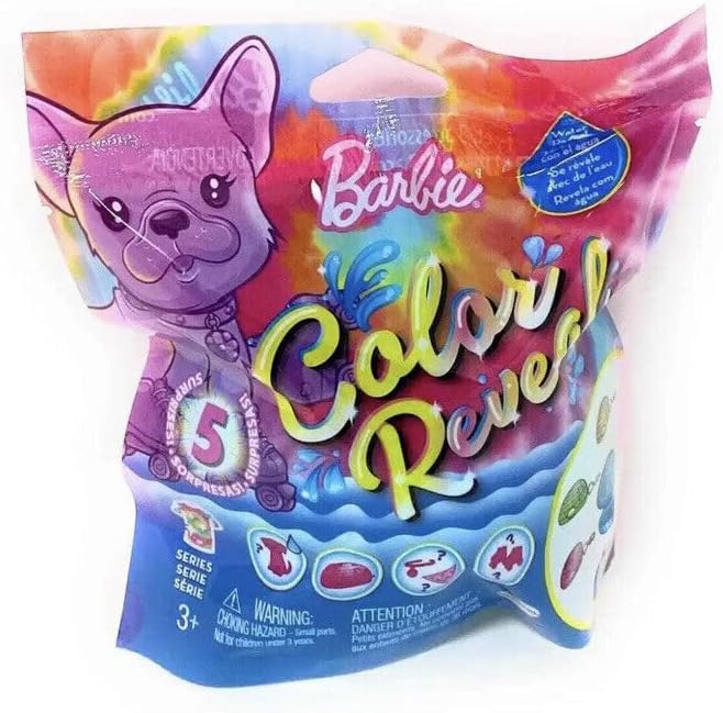 Barbie Color Reveal Pets - Serie de teñido anudado de neón fluoresc...