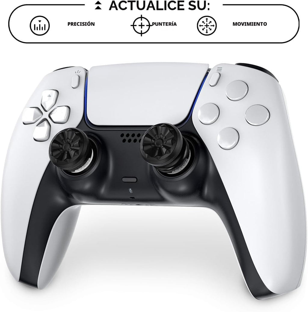 KontrolFreek Kit de mejora de puntería para control de PlayStation 5 (PS5) y PlayStation 4 (PS4) | Incluye pulgares de rendimiento y anillos de precisión | Edición Black Galaxy