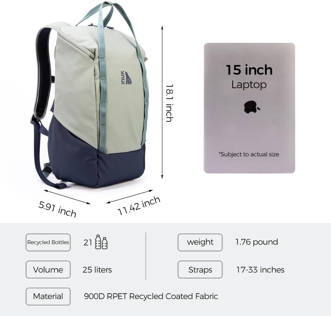 INUK Mochila para laptop para estudiantes universitarios y trabajo,...