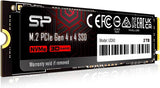 Silicon Power 2TB UD90 NVMe 4.0 Gen4 PCIe M.2 SSD R\/W hasta 5000\/...