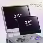 Miyoo Mini Flip Retro - Consola de juegos de mano, pantalla IPS de 2.8 pulgadas 750 x 560, emulador Linux portátil, regalo para hombres y mujeres, negro