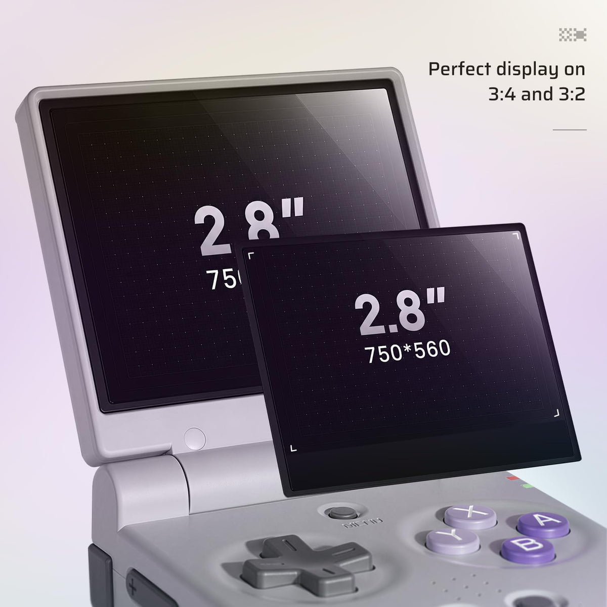 Miyoo Mini Flip Retro - Consola de juegos de mano, pantalla IPS de 2.8 pulgadas 750 x 560, emulador Linux portátil, regalo para hombres y mujeres, negro