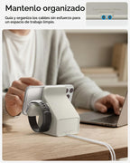 Spigen para MagSafe (25W), funda con soporte para cargador de Apple Watch