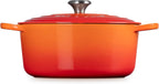 Le Creuset Horno holandés redondo de hierro fundido esmaltado, 7.25 cuartos de galón, Fuego