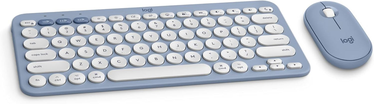 Logitech Pebble 2 Combo para Mac, Teclado y Mouse Inalámbricos, Del...
