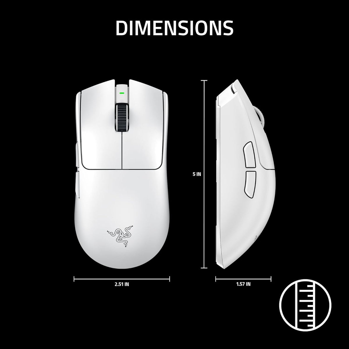Razer Viper V3 Pro Wireless Esports Gaming Mouse simétrico, ligero...
