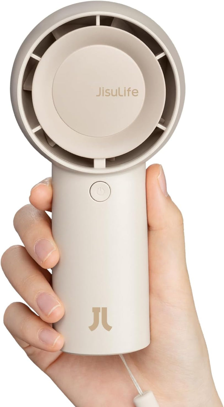 JISULIFE Ventilador turbo portátil portátil recargable 4000mAh 5 ve...