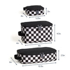 Itzy Ritzy Cubos de embalaje para viajes, juego de 3 (tablero de ajedrez